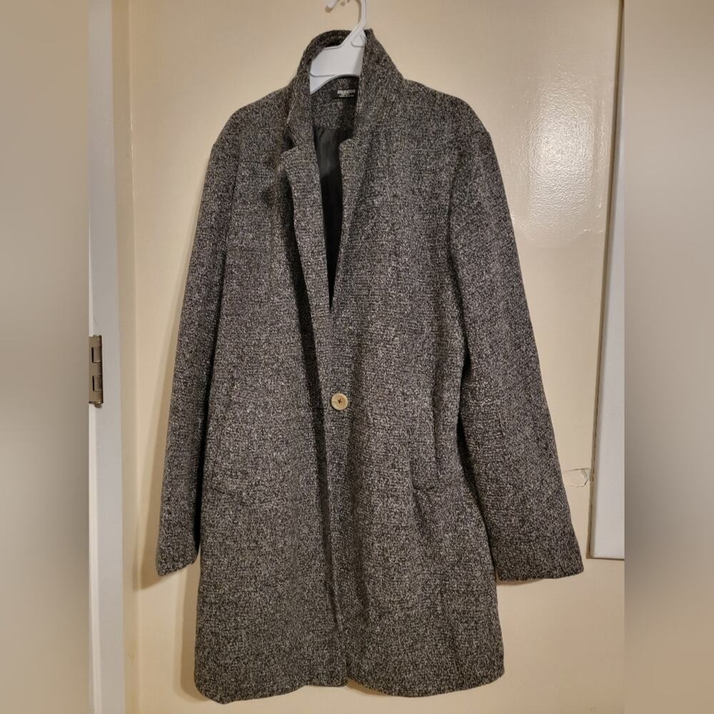 Womens Black Charcoal Zeagoo Winter Coat Sz Medium